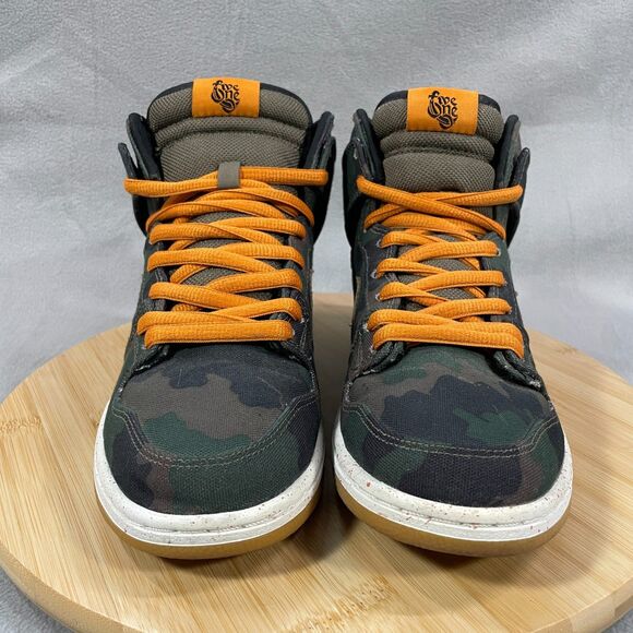 Nike SB Dunk High FiveOne0 510 Camo Mens Size 8 Pre-Owned Shoes 646552-037 main image 13